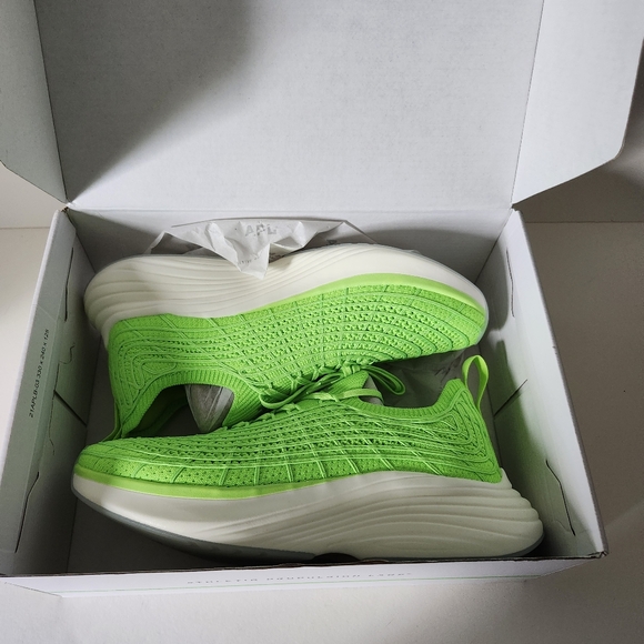 APL Mens Techloom Zipline Sneakers Lime Green Size 10.5 - Picture 2 of 11